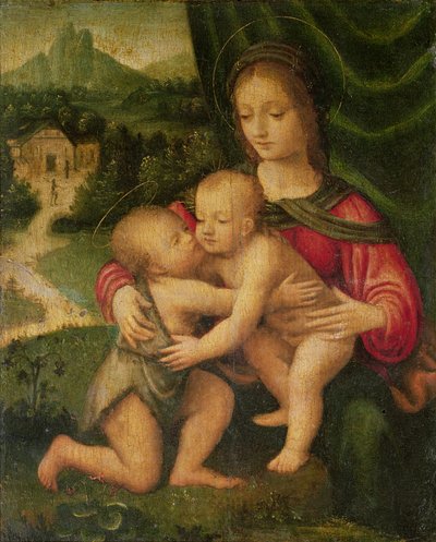 麦当娜和圣约翰的孩子 作者 Bernardino Luini